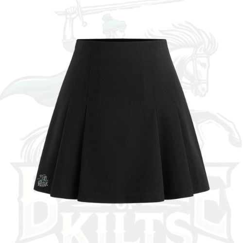 Mid-Rise Black Pleated Mini Skirt – Classic & Chic