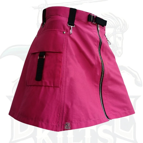 Pink Women’s Utility Skirt – Chic, Functional & Stylish