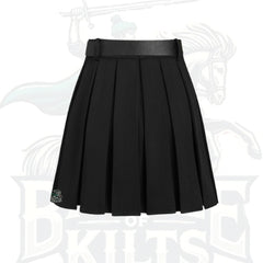 Solid Pleated Mini Skirt with Belt – Chic, Modern & Versatile