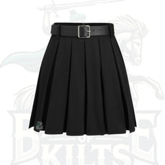 Solid Pleated Mini Skirt with Belt – Chic, Modern & Versatile