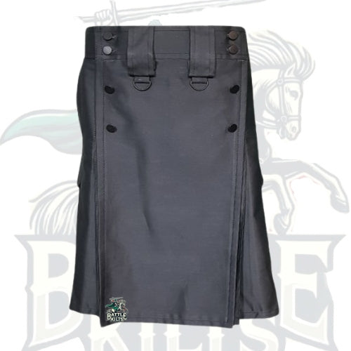 Duty Black Tactical Utility Kilt – Rugged & Functional Scottish Kilt