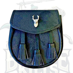 DSS Kilts Scottish Black Day Sporran Kilt Bag for Men by BattleOfKilts
