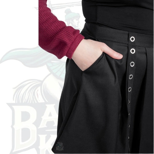Abyss Eyelets Pleated Mini Skirt