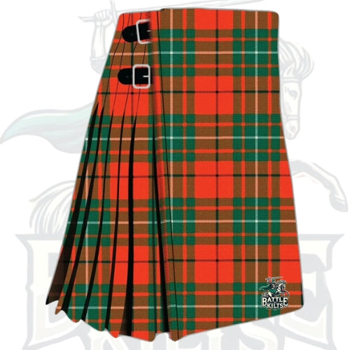 MacAulay Red Ancient Tartan Kilt | Premium Highland Heritage Kilt