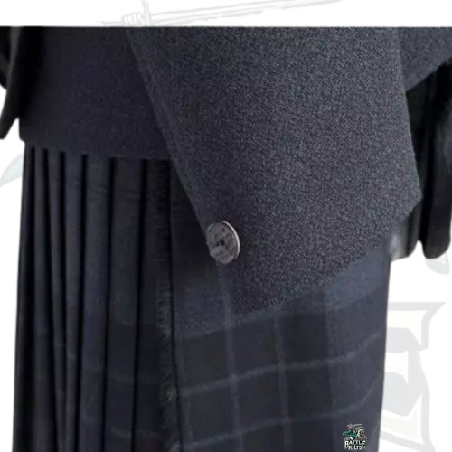 Gray Tweed Jacket with Night Watch Tartan Kilt Outfit – Premium Highland Dress by BattleOfKilts