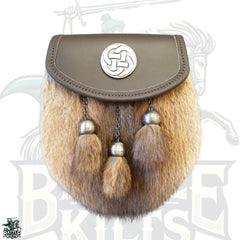 Semi-Dress Sporran – Brown Musquash | Premium Highland Accessory by BattleOfKilts
