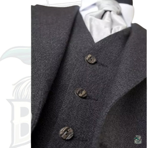 Gray Tweed Jacket with Night Watch Tartan Kilt Outfit – Premium Highland Dress by BattleOfKilts