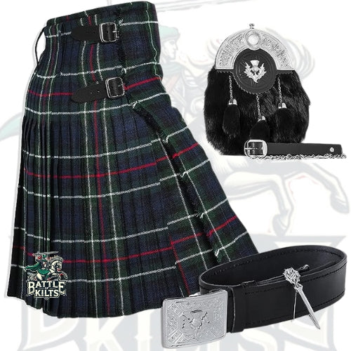 Battle Of Kilts Men’s Tartan Kilt Outfit – 5-Piece Scottish Set with Premium Accessories