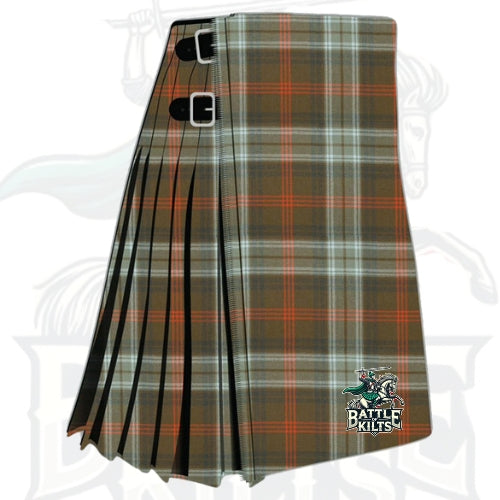 Lochcarron Hunting Weathered Tartan Kilt | Authentic Highland Craftsmanship