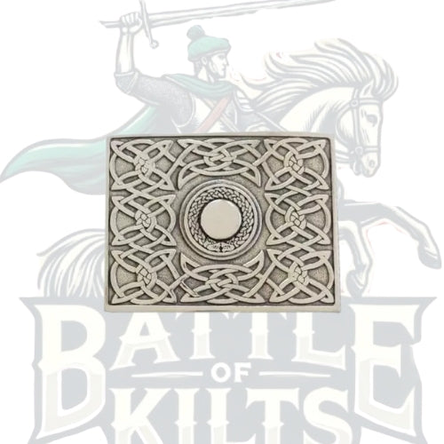 Celtic Chrome Belt Buckle – Timeless Highland Elegance