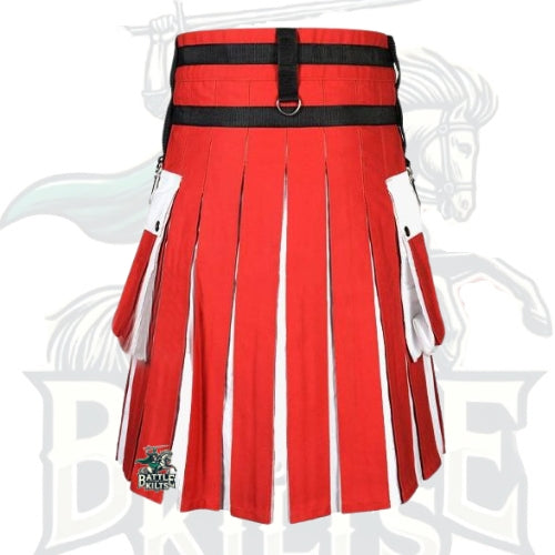 Northern Ireland Flag Hybrid Utility Kilt – Handmade Patriotic Men’s Kilt