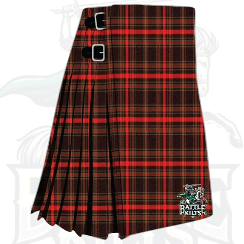 Highland Peat Herringbone Tartan Kilt – Classic Scottish Craftsmanship