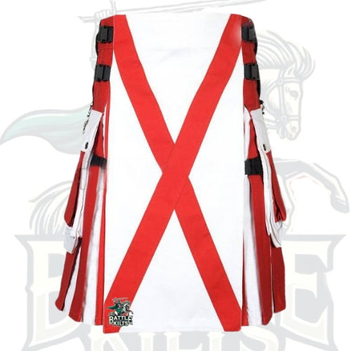 Northern Ireland Flag Hybrid Utility Kilt – Handmade Patriotic Men’s Kilt