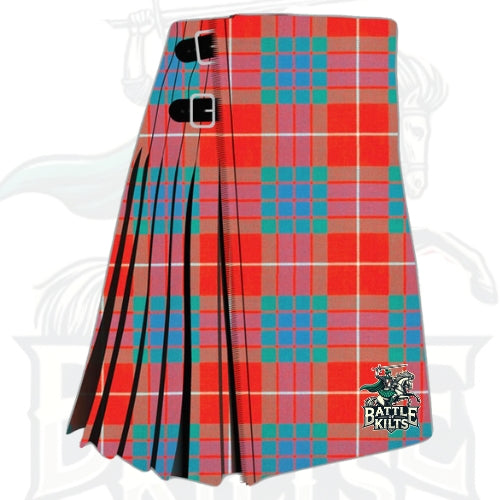 Fraser Red Modern Tartan Kilt – Authentic Highland Pride