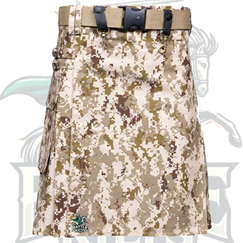 Universal Camouflage Tactical Utility Kilt – Handmade Kilt