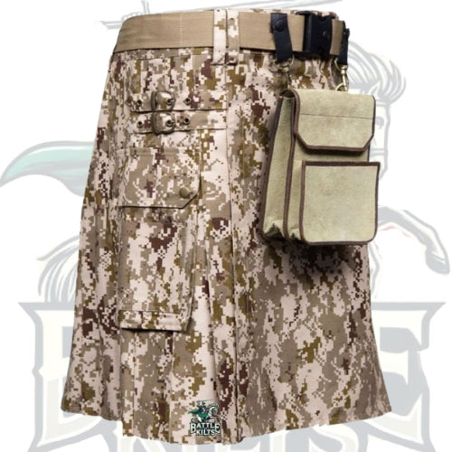 Universal Camouflage Tactical Utility Kilt – Handmade Kilt