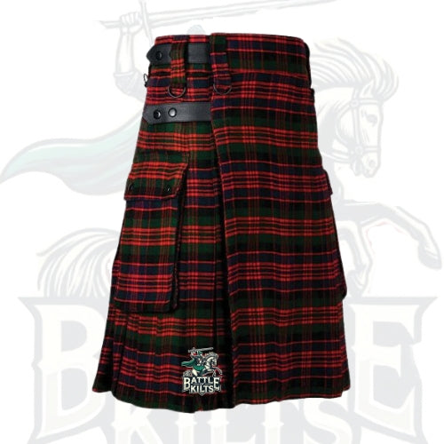 Battle of Kilts – Men’s Macdonald Tartan Utility Kilt