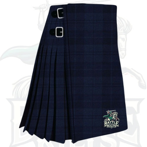 Dark Douglas Navy Tartan Kilt – Bold Scottish Heritage