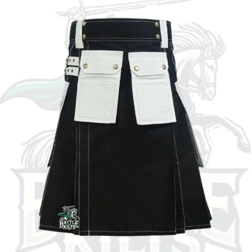 Black & White Carhartt Work Utility Kilt – Premium Workwear & Hybrid Utility Kilt