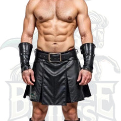 Genuine Leather Kilt – Stylish Latest Design Leather Cosplay Costume Kilt
