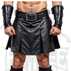 Genuine Leather Kilt – Stylish Latest Design Leather Cosplay Costume Kilt