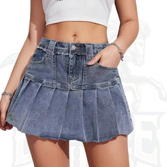 Ladies’ Denim Pleated Skirts and Princess Dresses