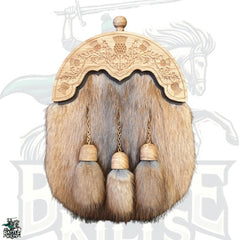 Oak Thistle Cantle Musquash Dress Sporran by BattleOfKilts