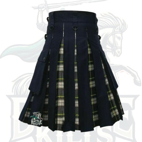 Blue Dress Gordon Hybrid Tartan Kilt – Premium Scottish Hybrid Wear