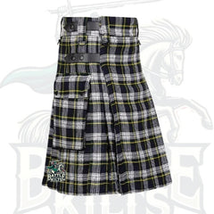 Battle of Kilts – Scottish Dress Gordon Tartan Utility Kilt for Men