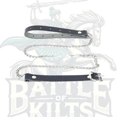 Traditional Scottish Scotland Flag Design Leather Kilt Sporran for Men by BattleOfKilts