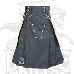 Utility Kilt with Detachable Pockets – Premium Hybrid Scottish-Inspired Wear