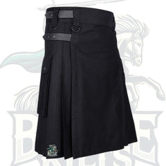 Lautreamont Gaultier Black Utility Kilt – Gothic & Functional Modern Kilt