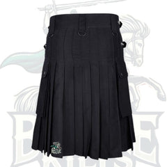 Lautreamont Gaultier Black Utility Kilt – Gothic & Functional Modern Kilt