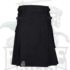 Lautreamont Gaultier Black Utility Kilt – Gothic & Functional Modern Kilt