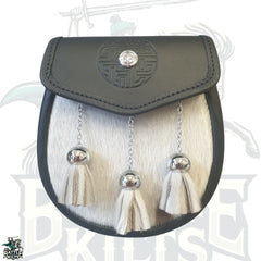 Semi Dress Sporran – Grey Seal Skin | Premium Highland Accessory by BattleOfKilts