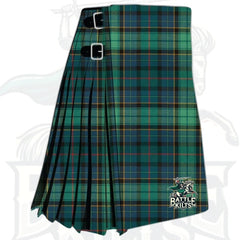 Leinster Green Irish Tartan Kilt | Authentic Irish Provincial Kilt