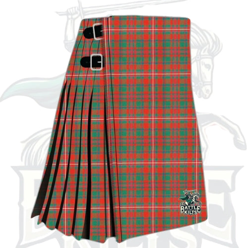 MacKinnon Red Ancient Tartan Kilt – Traditional Scottish Clan Kilt