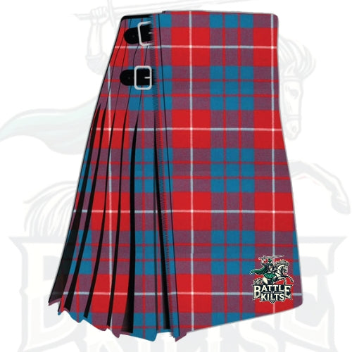 Hamilton Red Modern Tartan Kilt – A Bold Symbol of Clan Pride