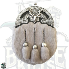 Dress Sporran – Antique Grey Rabbit by BattleOfKilts