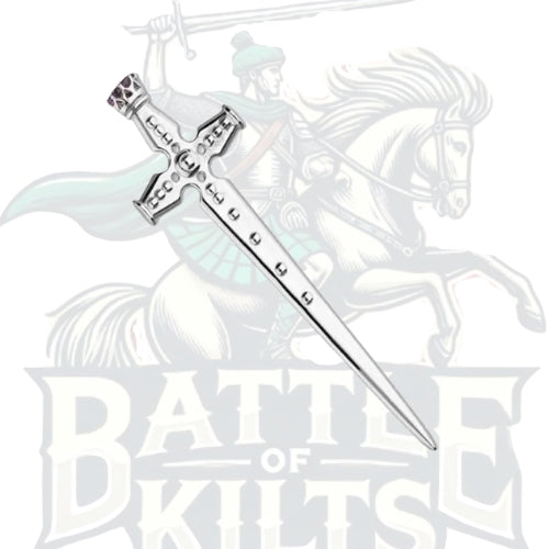 Amethyst Scottish Kilt Pin | Battle of Kilts