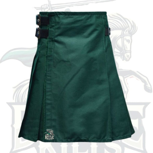 Green Kilt with Rough Edges – Rugged & Stylish Scottish Kilt