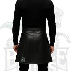 Stylish Gothic Punk Gladiator Kilt – Handmade Leather Kilt for Men