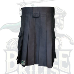 Duty Black Tactical Utility Kilt – Rugged & Functional Scottish Kilt